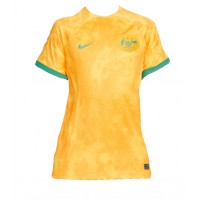 Camiseta Australia Primera Equipación para mujer Mundial 2022 manga corta
